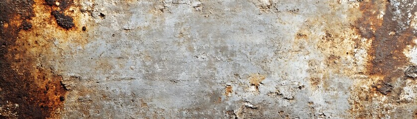 Obraz premium Weathered Metal Surface with Rust and Paint Flakes
