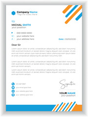modern Letterhead Template Layout design
