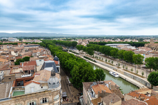 Overview of  Narbona or Narbonne, Occitanie, France