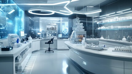 Explore the innovative design of a modern laboratory environment