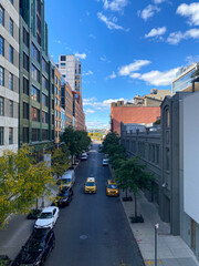 View of Street form Highline walk in New York City