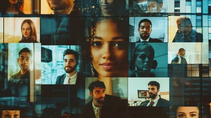 Diverse faces showcase professionalism in modern business environments