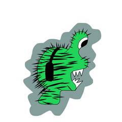 Obraz premium Monster caracter image cartoon cute ,funny, abstrac and elegand