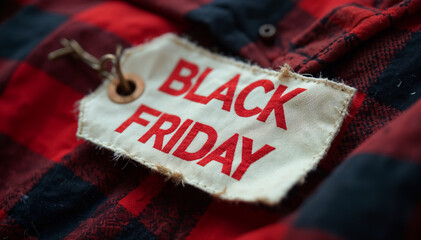 Fashion piece highlighted by a Black Friday label emphasizing November savings opportunities.