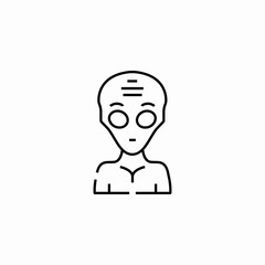 alien ufo icon sign vector