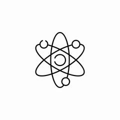 atom core icon sign vector