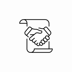 contract deal icon sign vector