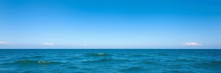 A stunning ocean background featuring turquoise blue water, gentle waves, and a bright sky that is perfect for adding a calming touch to any design, ocean, aquatic