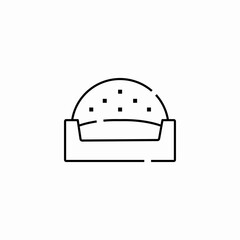sofa seat icon sign vector
