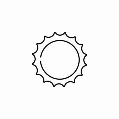 sun shine icon sign vector