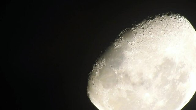 Moon Texture Background A moon - Camera Zoom In