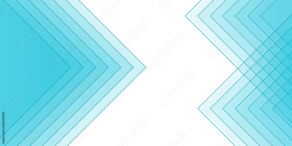 Aufkleber Abstract Linear Geometric Pattern in Light Blue. Stripes background design with layers of Geometric shapes. line elegant colorful striped diagonal line technology concept