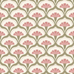 Seamless pattern with soft pink flowers. This can be used for printing on various surfaces like home textiles, fabrics, wallpapers, paper, etc. This backdrop can also be used for digital work.