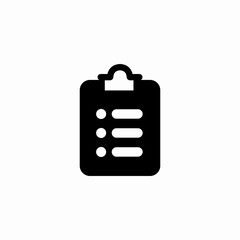 clipboard check list icon sign vector