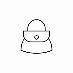 handbag cluth purse icon sign vector