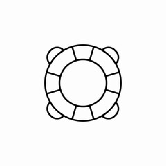 lifebuoy safe icon sign vector