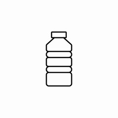 plastic bottle water icon sign vector