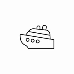 ship boat icon sign vector