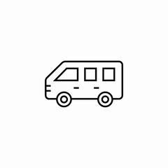 van vehicle icon sign vector