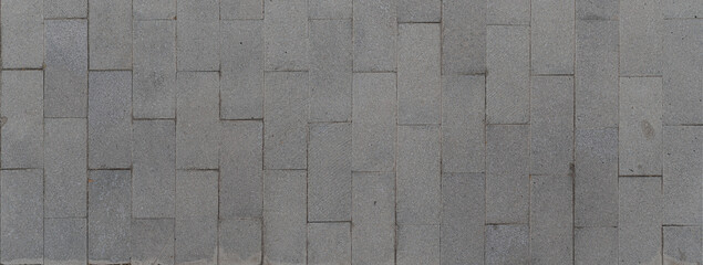 Stone block pavement surface texture in a rectangular patternr