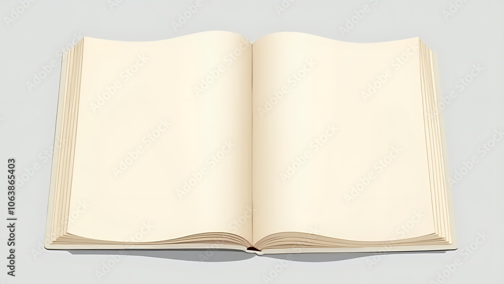 Poster a flat illustration of a book cover with all sides visible is often used in graphic design to displa