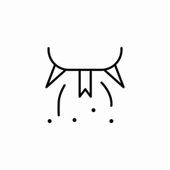 decoration flags icon sign vector