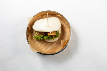 Hefekloß mit Hühnchen, Hefeburger, Chicken Teriyaki