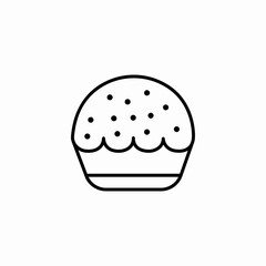 pie cake icon sign vector