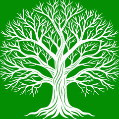 Obraz premium tree silhouette detailed tree branches Vector Design and illustration