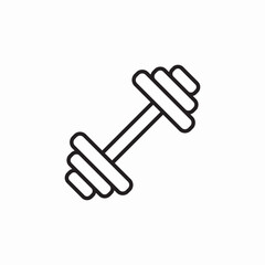 dumbbell gym icon sign vector
