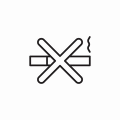 smoking prohibited icon sign vector