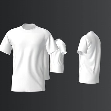 T-shirt mockup front and back illustrations
