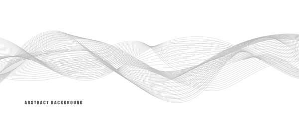 Abstract wavy line art background.