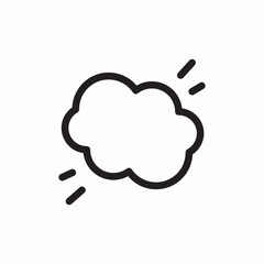 speech bubble cloud icon sign vector