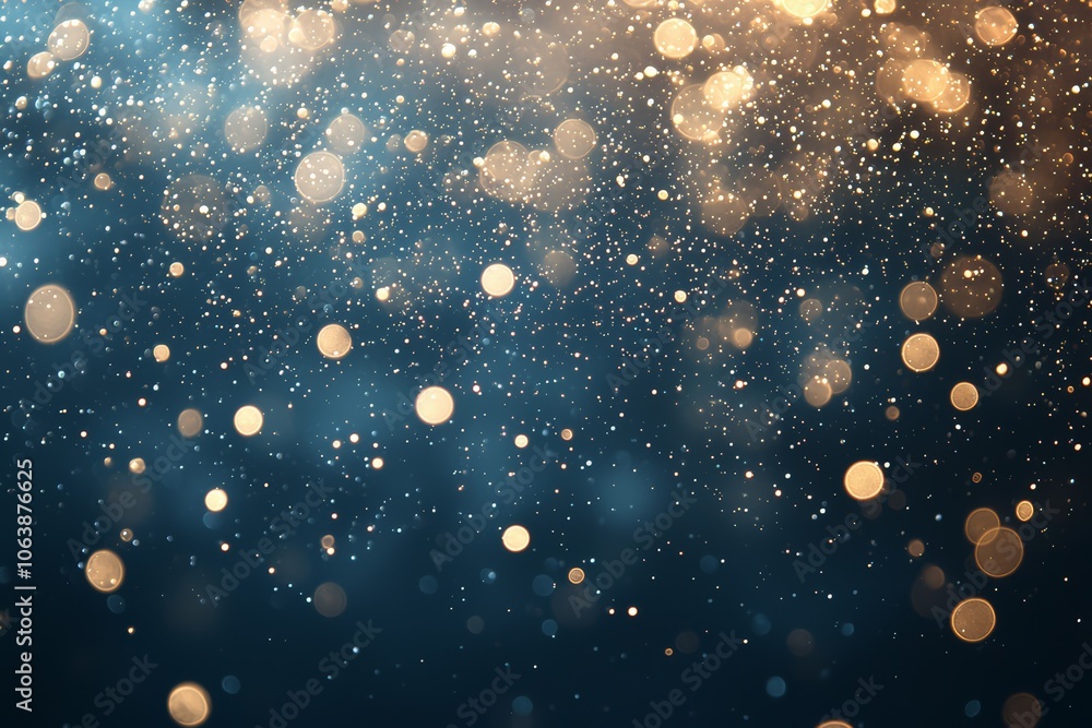 Aufkleber a stunning background of golden bokeh lights creating a magical atmosphere filled with sparkling par