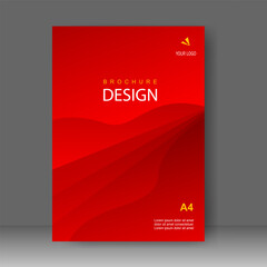 Fototapeta premium Cover design modern style. Annual report. Brochure template, catalog. Simple Flyer promotion. magazine. Vector illustration 