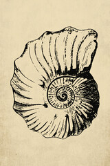 Vintage shell print
