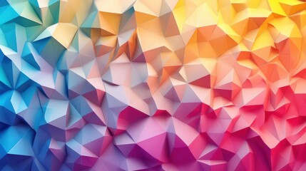 Obraz premium Abstract digital background featuring sharp, angular shapes in vibrant blue and pink tones.