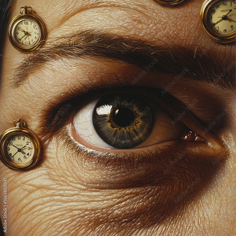 Poster explore the intriguing intersection of time and perception in art
