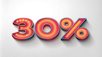 modern 3d text effect 10% OFF 3d rendering with background