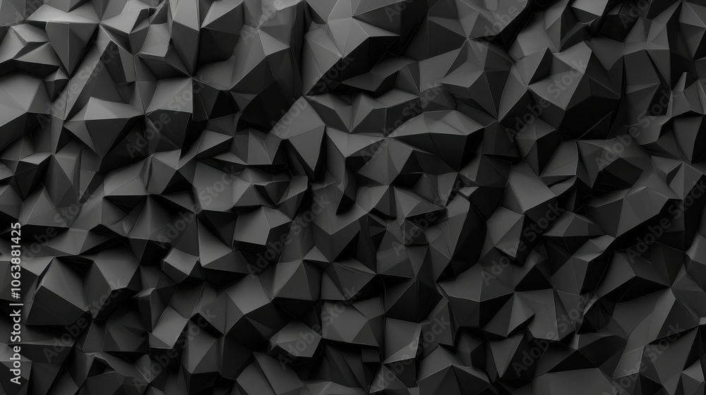 Aufkleber intricate black geometric patterns create a modern, abstract texture, highlighting depth and complex