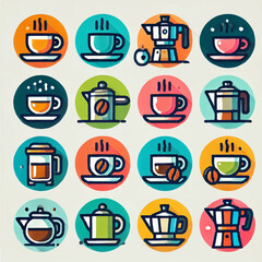 set of icons for web design