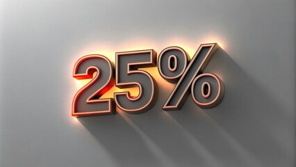 modern 3d text effect 10% OFF 3d rendering with background