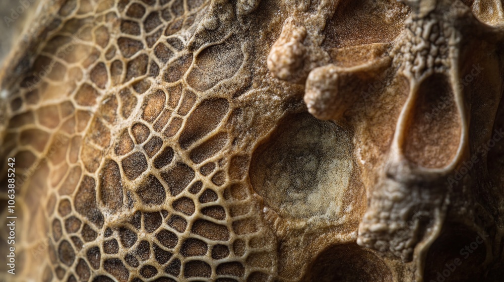 Poster intricate natural macro shot of textured patterned surface