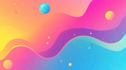 A vibrant gradient featuring soft pastel colors transitioning from blue to pink to yellow.