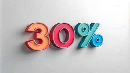 modern 3d text effect 10% OFF 3d rendering with background