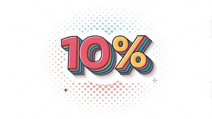 modern 3d text effect 10% OFF 3d rendering with background