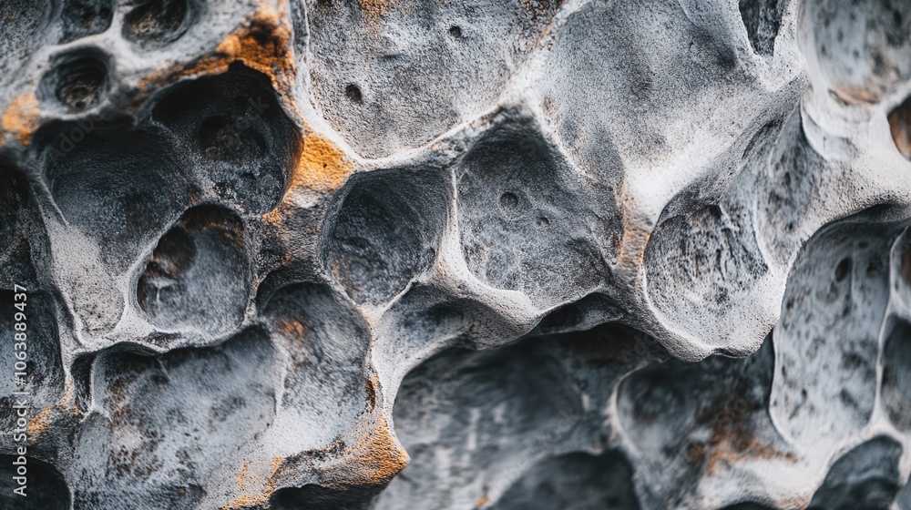 Poster natural macro texture and intricate rock patterns showcasing geological formations.