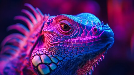 Fototapeta premium close-up eyes of iguana
