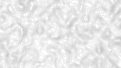 Topographic map. Abstract lines background, Topographic contour lines seamless pattern.